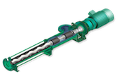 Eccentric screw pump, also called positive displacement pump or progressive cavity pump